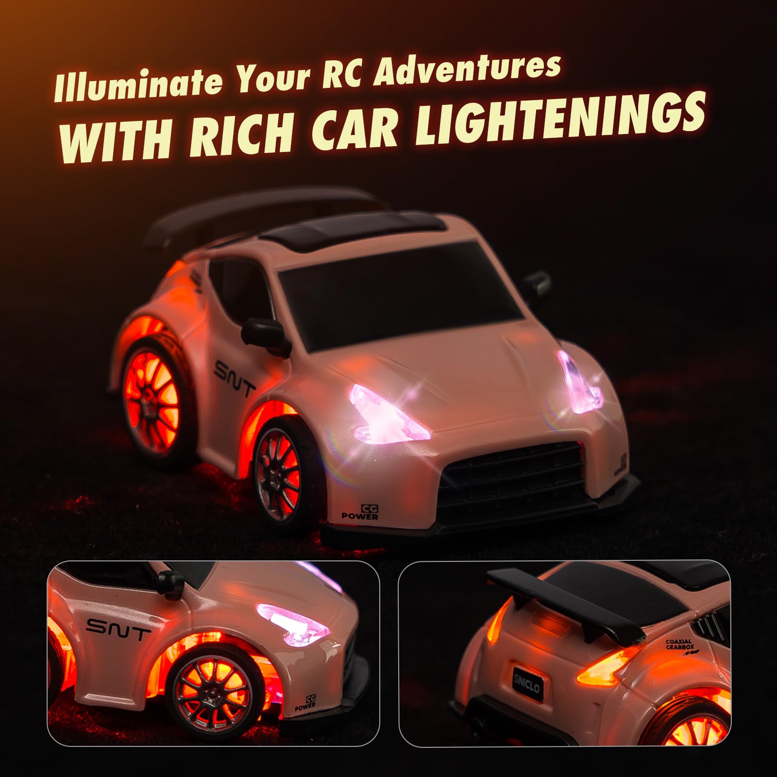 Fairrc RC Cars 1/64 Remote Control Car with HD FPV Camera, FPV
